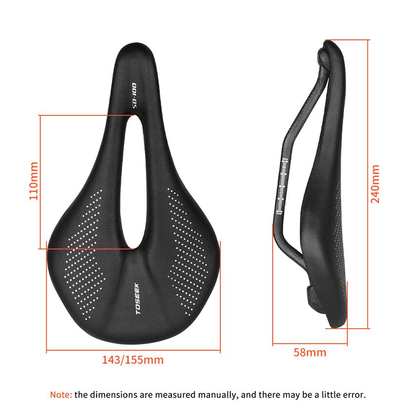 Factory Bike Saddle Carbon Lightweight Carbon Bike Seat Cushion with Ventilation for Mountain Bikes-Safety Design