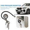 0-220PSI Car Motorcycle Multifunctional Tire Air Pressure Monitoring Gauge Tester Air Compressor Dial Meter Inflator Pump Tools