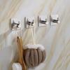 4Pcs Bathroom Towel Hook Multipurpose Sticky Wall Hooks Wall Mounted Coat Rack Robe Clothes Hook for Bath Kitchen