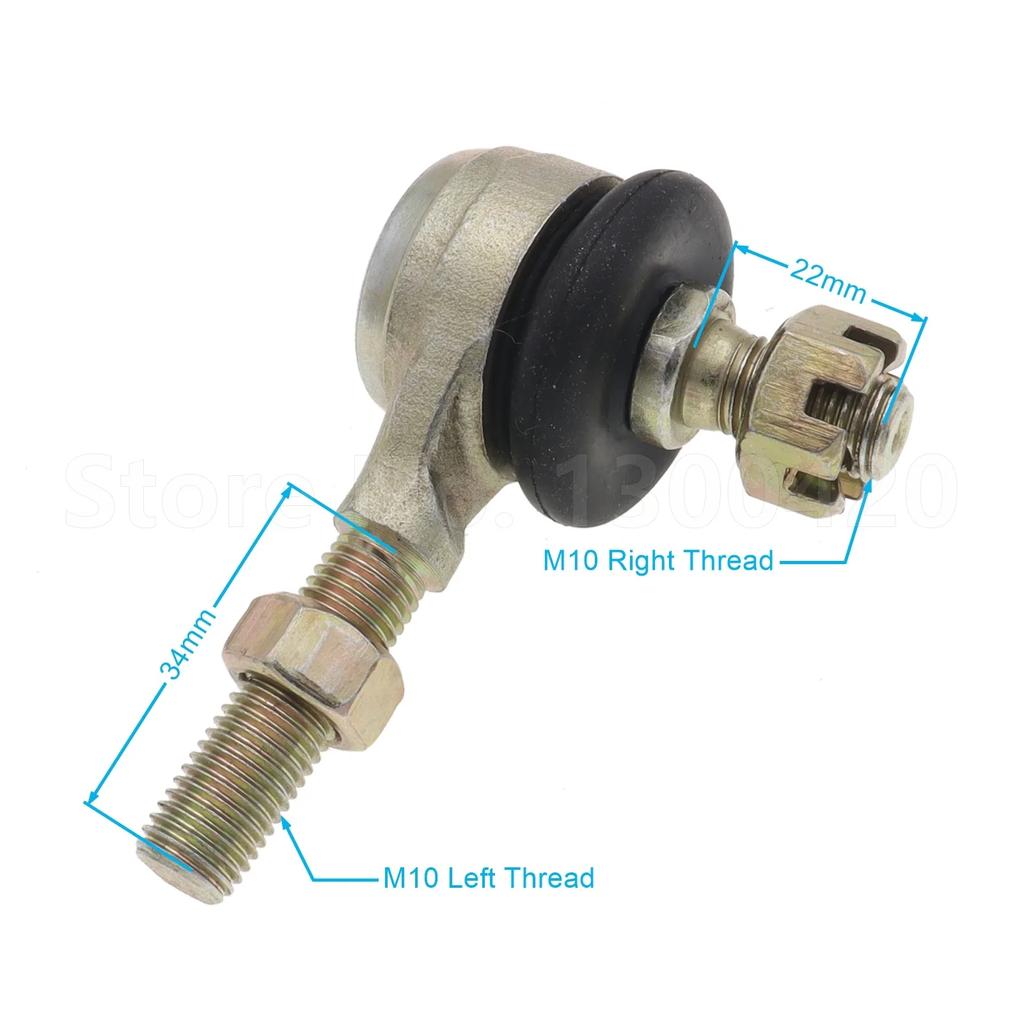 1Pcs Left/Right 19mm/22mm/28mm M10*M10 Joint Ball Head Tie Rod End for 50cc-110cc UTV ATV Quad Bike