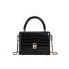 Handbag chain bag crocodile pattern small square bag summer fashion small bag women's shoulder messenger bag fresh and sweet
