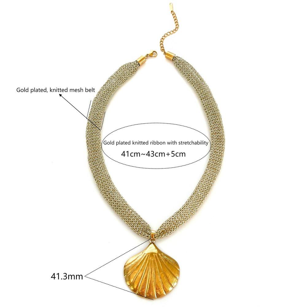 

Кулон в форме сердца из раковины конха, Преувеличенный дизайн, Подвеска-солнце, Ожерелье, Подарочные украшения Style 5