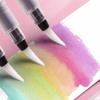 3 Pieces Large Capacity Watercolor Paint Brushes Refillable Art Brush Pen Flexible Nylon Bristles Portable Art Supplies