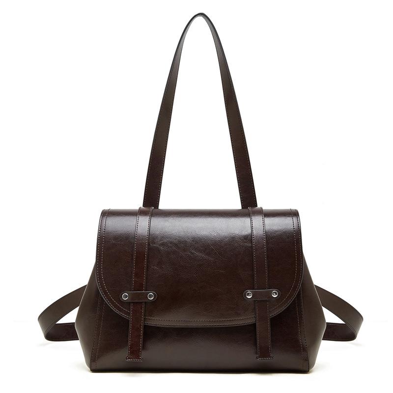 Premium Shoulder Handbag For Commuting To Work Women'S Leather Lightweight Large-Capacity Travel Women'S Backpack