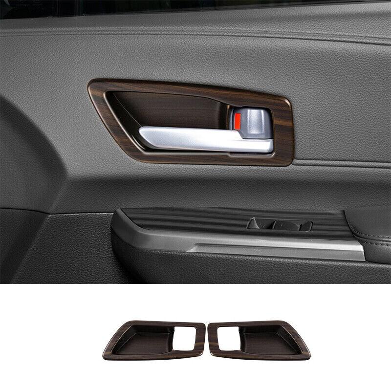 Fit For Toyota Sienna 2021-2023 Peach Wood Grain Inner Door Bowl Cover Trim 2PCS