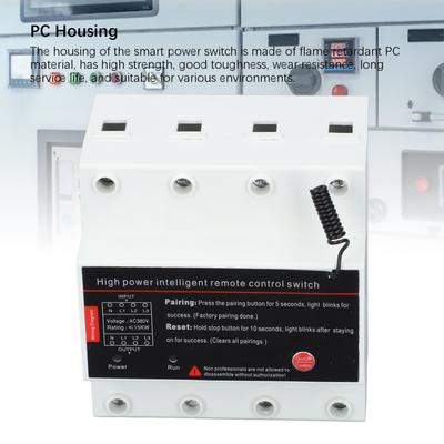 AC380V Remote Control Switch 3 Phase 3KM Long Distance Intelligent Power Switch for Pump Motor Garage Door