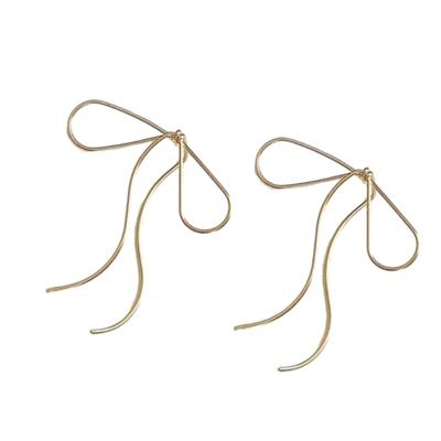 Dainty Bows Shaped Ear Studs Beautiful Bowknots Ear Accessories for Women Girls