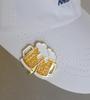 Unique and fun golf ball marker hat Food Fun Icon Perfect for golf accessories gifts (with clip) – & – & (Beer mug)