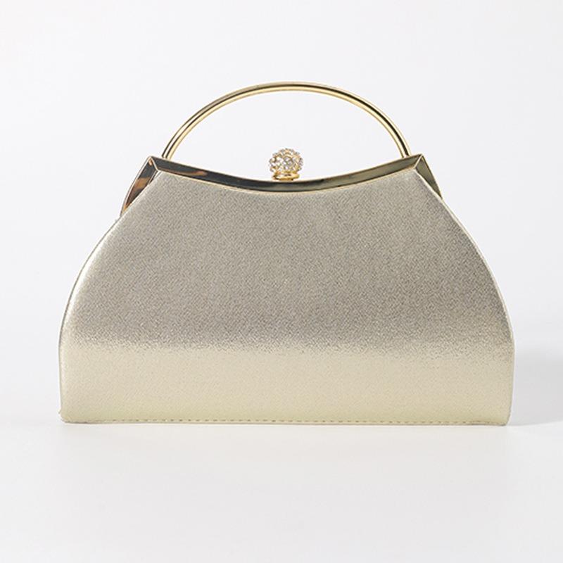 New glitter diamond-encrusted crown head dinner party bag dress bag grab bag wedding bag chain bag