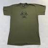 Vintage 90s Biohazard Punk Single Stitch T-Shirt Grunge Military Green Medium