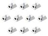 Set of 10 Small Cherry Blossom Chopstick Rests X X 2 Chopstick Rests Setomonohonpo (Blue) [4.3 2.7 Cm]