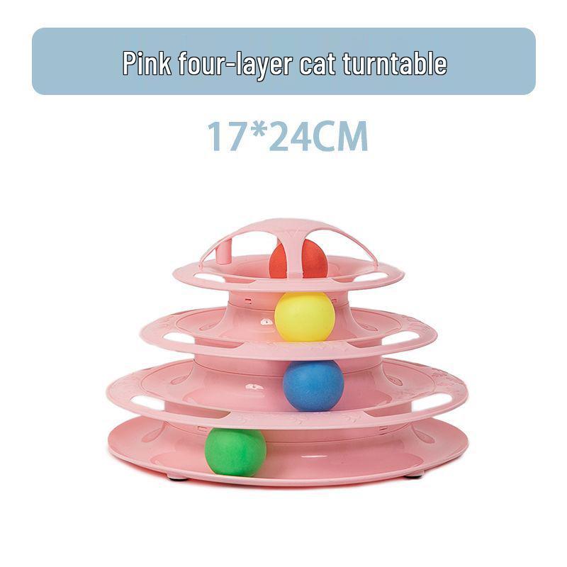 

Іграшка-вертушка для котів: Саморозвага та Зняття Нудьги Трекбол з Дразнилкою - Ідеальні Товари для Домашніх Тварин для Грайливих Котів