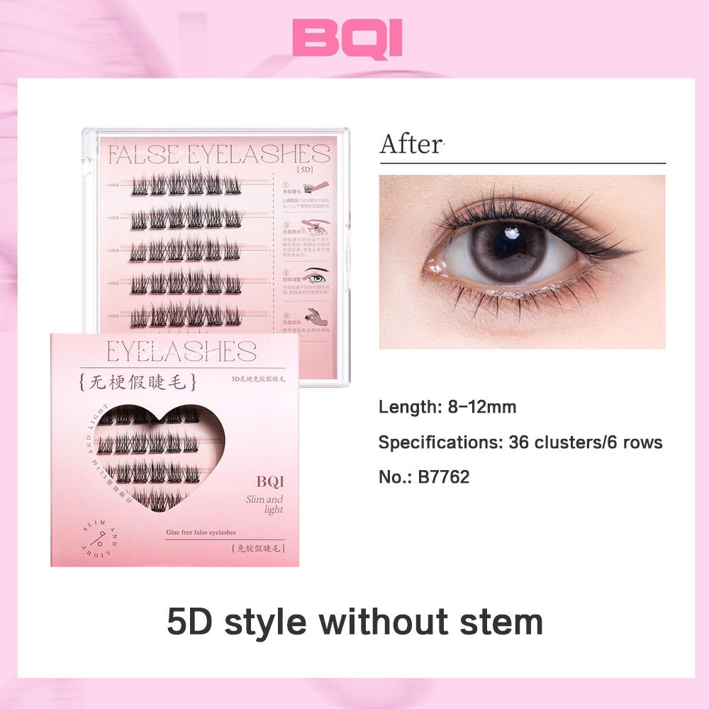 GECOMO Wimpern ohne Stiel, kleberfrei, halbflüssiger Klebestreifen, natürliche, bezaubernde Wimpern