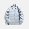 Lapel Plaid Jacket for Men and Women Same Style Spring and Autumn Loose Trend Couples Single-breasted Casual Hong Kong Style Jacket for Men