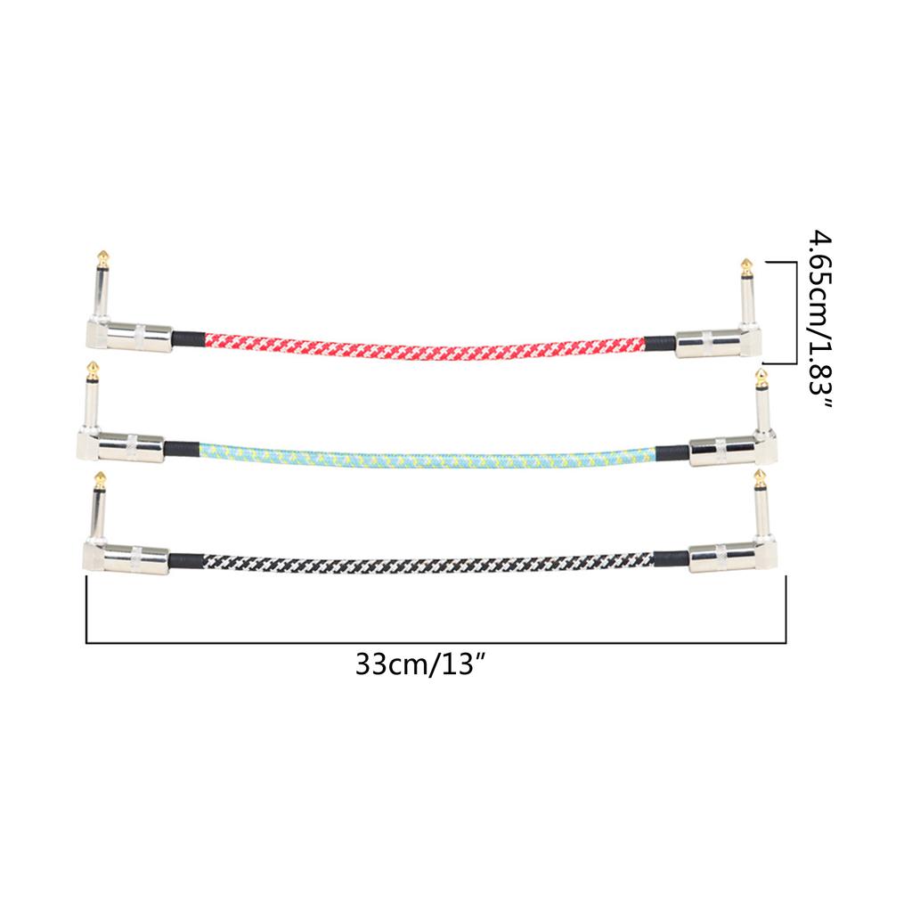 Guitar Patch Cables Professional Patch Cables for Guitar Pedals Low Noise Good Quality Guitar Patch Cable Right Angle