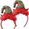 Festival Headband Feather Elf Hat Hairband Christmas Holiday Party Favors