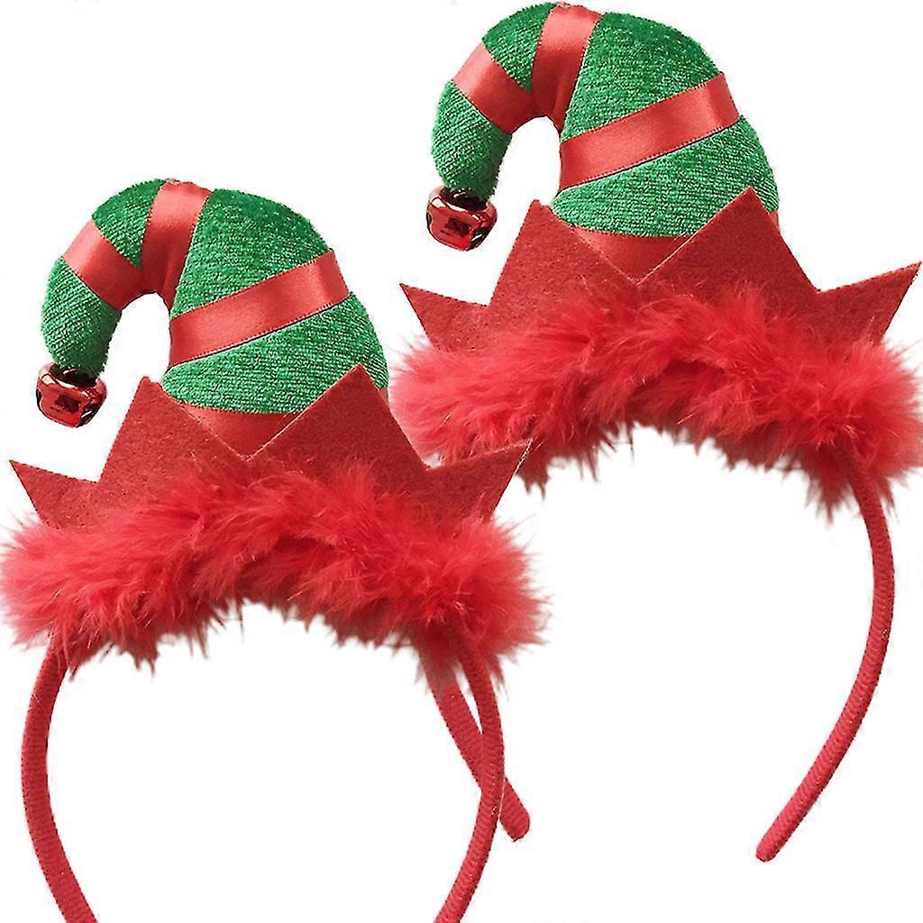 Festival Headband Feather Elf Hat Hairband Christmas Holiday Party Favors