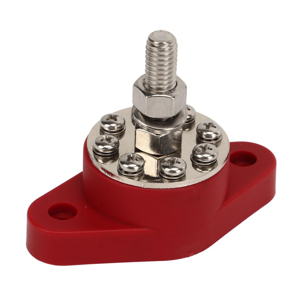 Power Distribution Block 8 Terminal 3 8in Stud DC48V 180A Universal Battery Bus Bar for Marine RV Boat