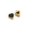 5pcs Stainless Steel 10mm Heart Zirconia Charms for DIY Jewelry Findings Necklace Pendants Bracelet Accessories Earrings Making