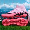 Fg High Quality Breathable High Top Soccer Shoes Men Professional Training Cleats Sneakers Youth Non-Slip Society Football Shoes