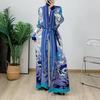 2024 Elegant Middle Eastern Muslim Cardigan Dress with Belt: Trendy Long Robe