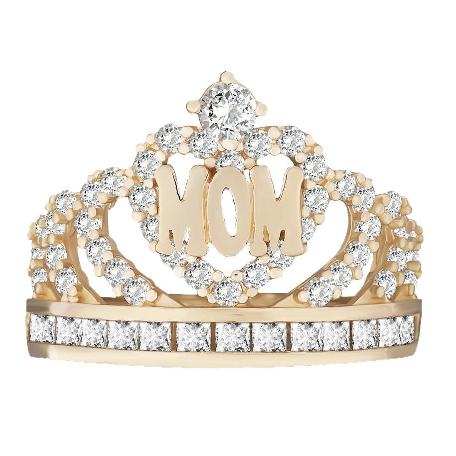 MOM Ring in Kronenform - Stilvolles Muttertagsgeschenk für Frauen