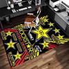 1pc Rockstar Logo Print Area Rug - Soft, Washable Non-Slip Indoor Mat for Office Chairs, Living Room, Home Office Decorative Rug