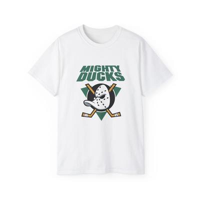T-shirts pour hommes et femmes Mighty Ducks vintage années 90 hockey Unisexe Tee en Coton Ultra