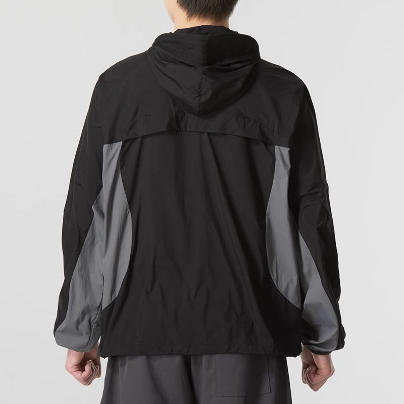 Puma Color Block Lightweight Casual Woven Hooded Long Sleeve Jacket Men Jacket Black 628370-01