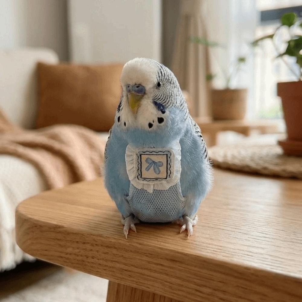 Adjustable Pet Parrot Diaper Snap-Closure Bird Vest Safety Parrot Nappy  for Cockatiel Pigeons