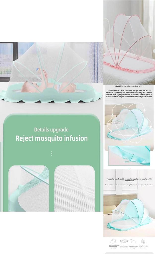 Babybett Mückennetz mit faltbarem Design für Neugeborene und Säuglinge Schlafschutz