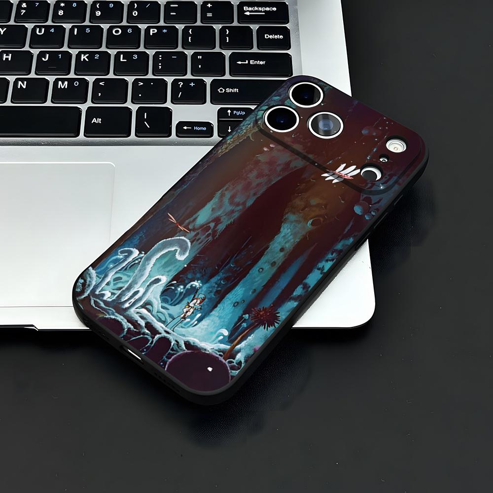 

Anime N-Nausicaa Of The Valley Phone Case For IPhone 17 Air 16 E Pro Max 15 14 13 Mini 12 Pro 11 Max Plus Black Soft Shell iPhone 13 Mini