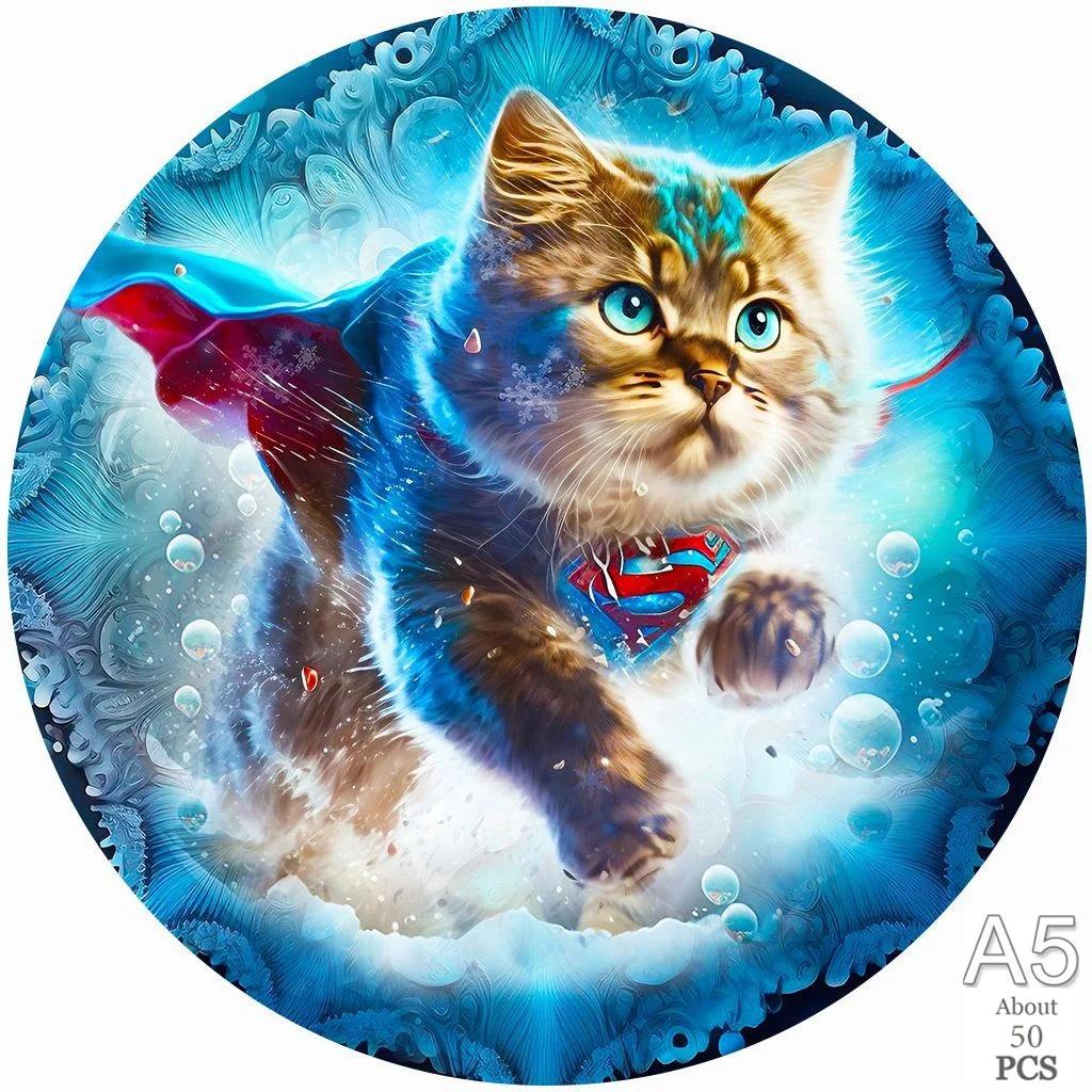 Adult Animal Wooden Puzzle Round Peacock and Bird Wooden Puzzle Children's Puzzle Toy Festival Gift Fox Shape Jigsaw Puzzles