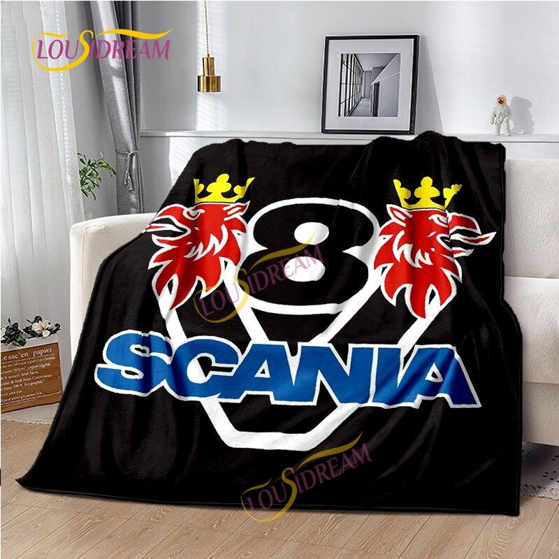 Pătură de aruncat Camion Scania Cearșaf de casă Husă de canapea Living Birou Pătură moale Casual Lavabilă Pătură termică