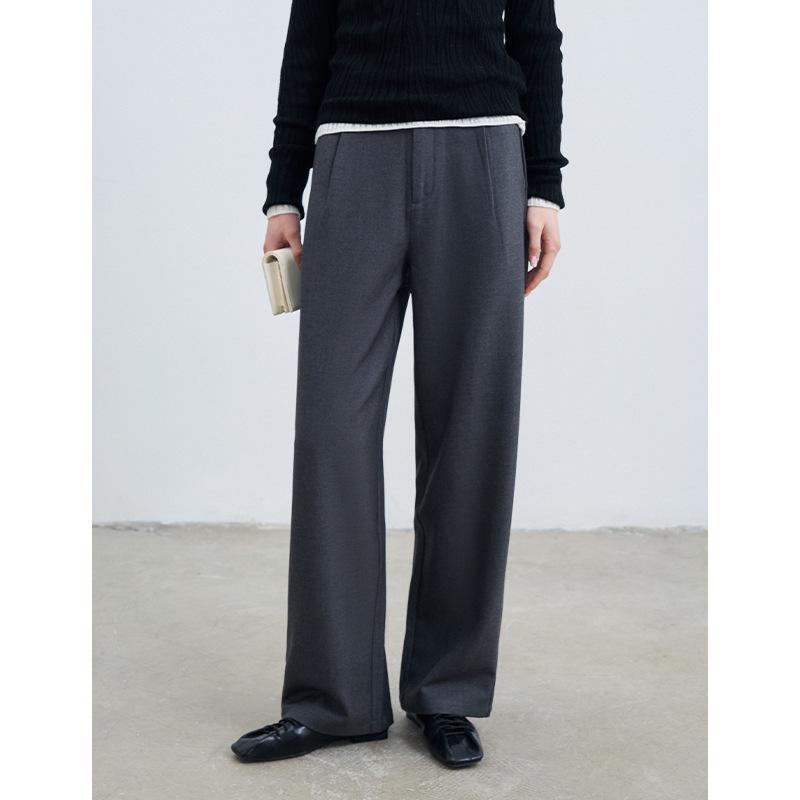 

Rongtai High-End Wool Wide Leg Slimming Suit Pants - High Waist Autumn 2025 Collection M