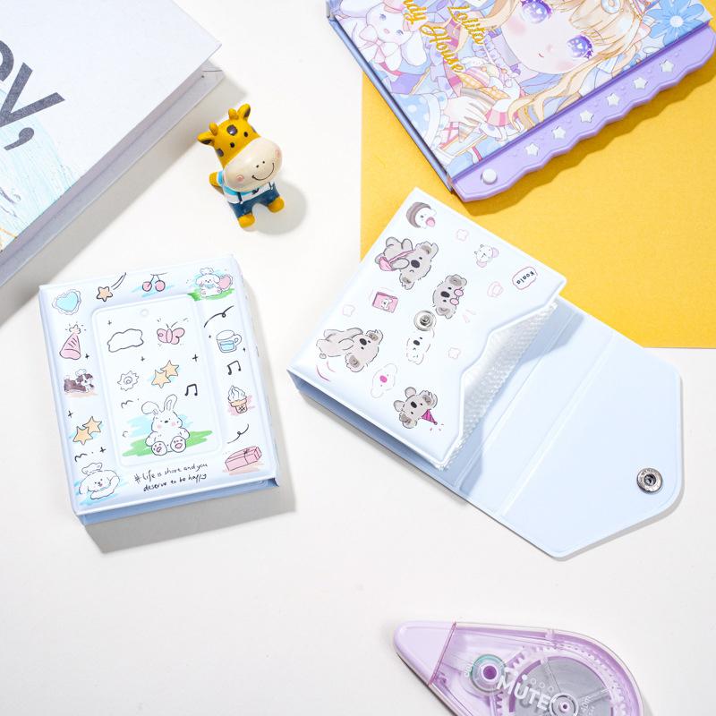 Cartoon 3 Inch Album Photo Postcard 36 Pockets Cards Mini Album Kpop Idol Pictures Collection Album Name Cards Storage Holder