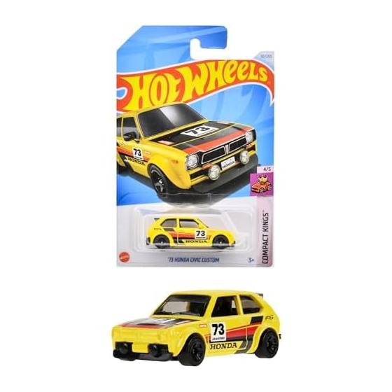 Hot Wheels Basic Car  73 Honda Civic Custom [Мини-автомобиль] [3 года и старше] HXP92
