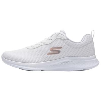 Skech-Lite Pro 2.0 Comfortable Fabric Synthetic Leather Low-Top Running Shoes Women Sneaker White 150627-WHT