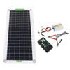Solar Inverter Kit 220W Monocrystal Silicon High Output Portable Solar Panel Kit for Hiking Camping DC12V to AC220V