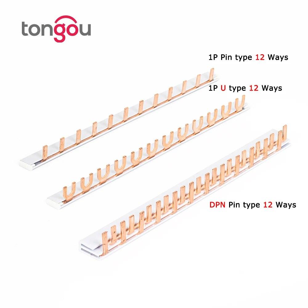 PIN TYPE Fork Type Copper Busbar for Distribution Box Circuit Breaker MCB 63A Connector Busbar Connection