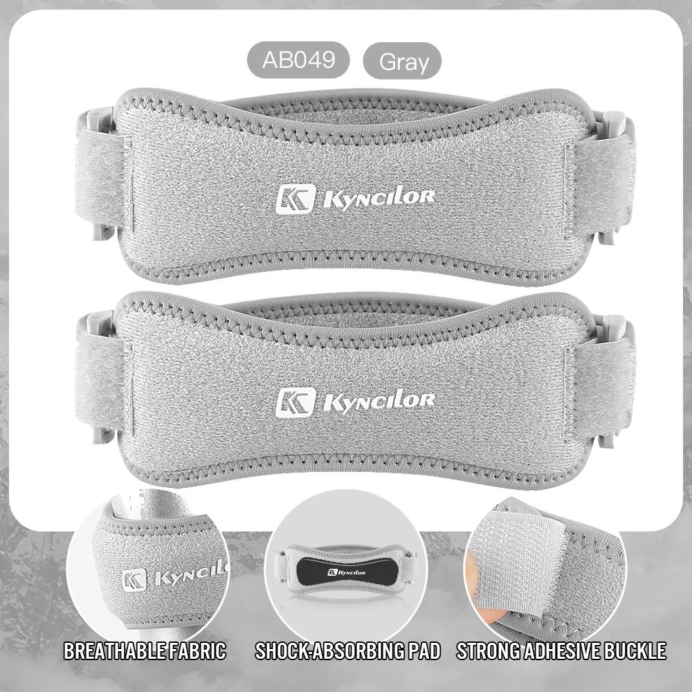 2 Stück Kniescheibenband Verstellbar Silikongel Knie Sehnenband Schutz Kniepolster Laufen Sport Radfahren Fitnessstudio Knieunterstützung Polster