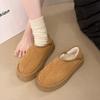 Fashion Women's Single Boots Winter New Thick Soled Frosted and Fleece Thick Snow Boots Comfortable Warm Wear-resistant Cotton Boots
