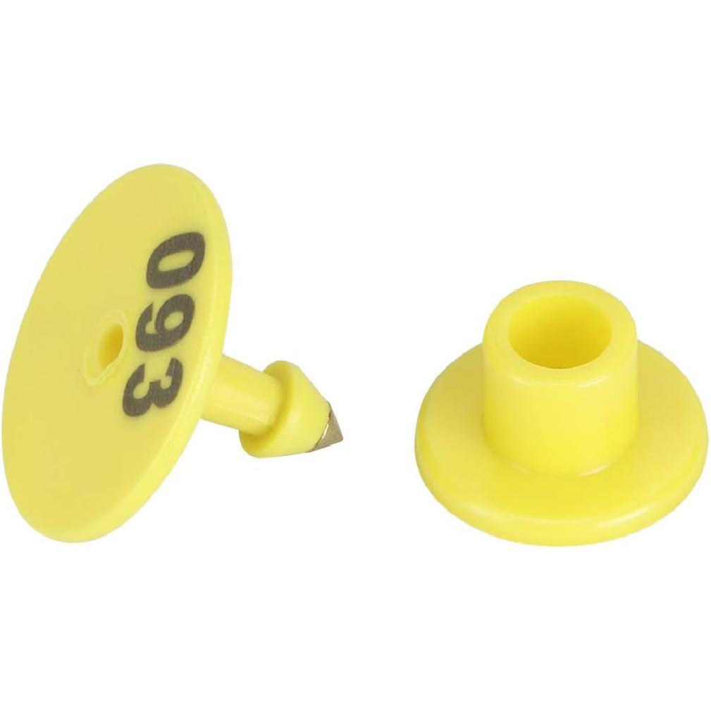 100Pcs Livestock Ear Tags, 001-100 Numbered Animal Identification Ear Tags for Cows Cattle Goats Sheep Pigs Calf