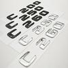 3D ABS Car Letters Logo C200 C250 C260 4MATIC Rear Trunk Badge Emblem Sticker For Mercedes Benz C Class W206 Tail Accessories IL1