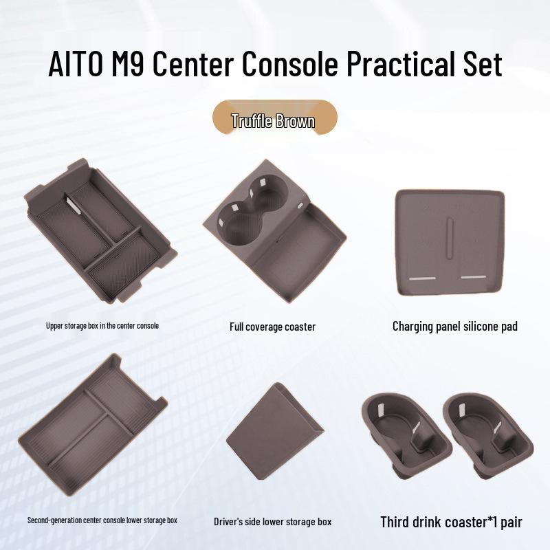 AITO M9 Silicone Anti-slip Wireless Charging Pad for Car Interior Modification