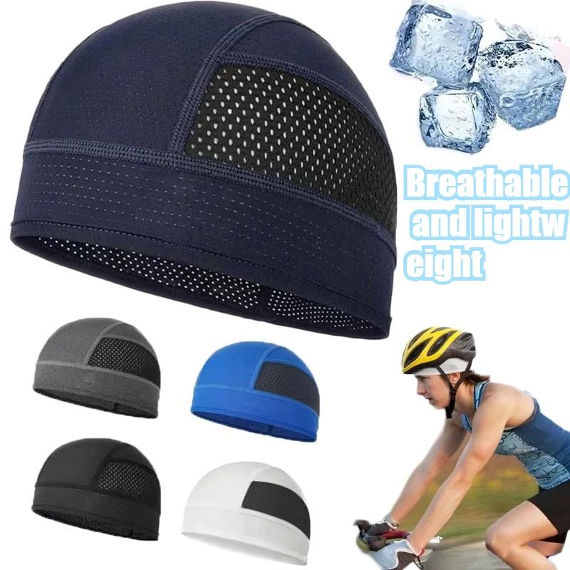 Motorcycle Helmet Inner Lining Cap Quick-drying Breathable Mesh Cap Helmet Inner Lining Without Brim Motorcycle Accessories