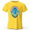Neon Cyber Vision Kreativ Bedrucktes Baumwoll Kurzarm Herren Locker Groß Mode Lässiges T-Shirt Damen Y2K Street Top