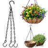Flower Pot Basket Hanging Chain 40CM Three Sets Of S-shaped Hooks Flower Basket Decoration Hanging Chain Pendant Chain