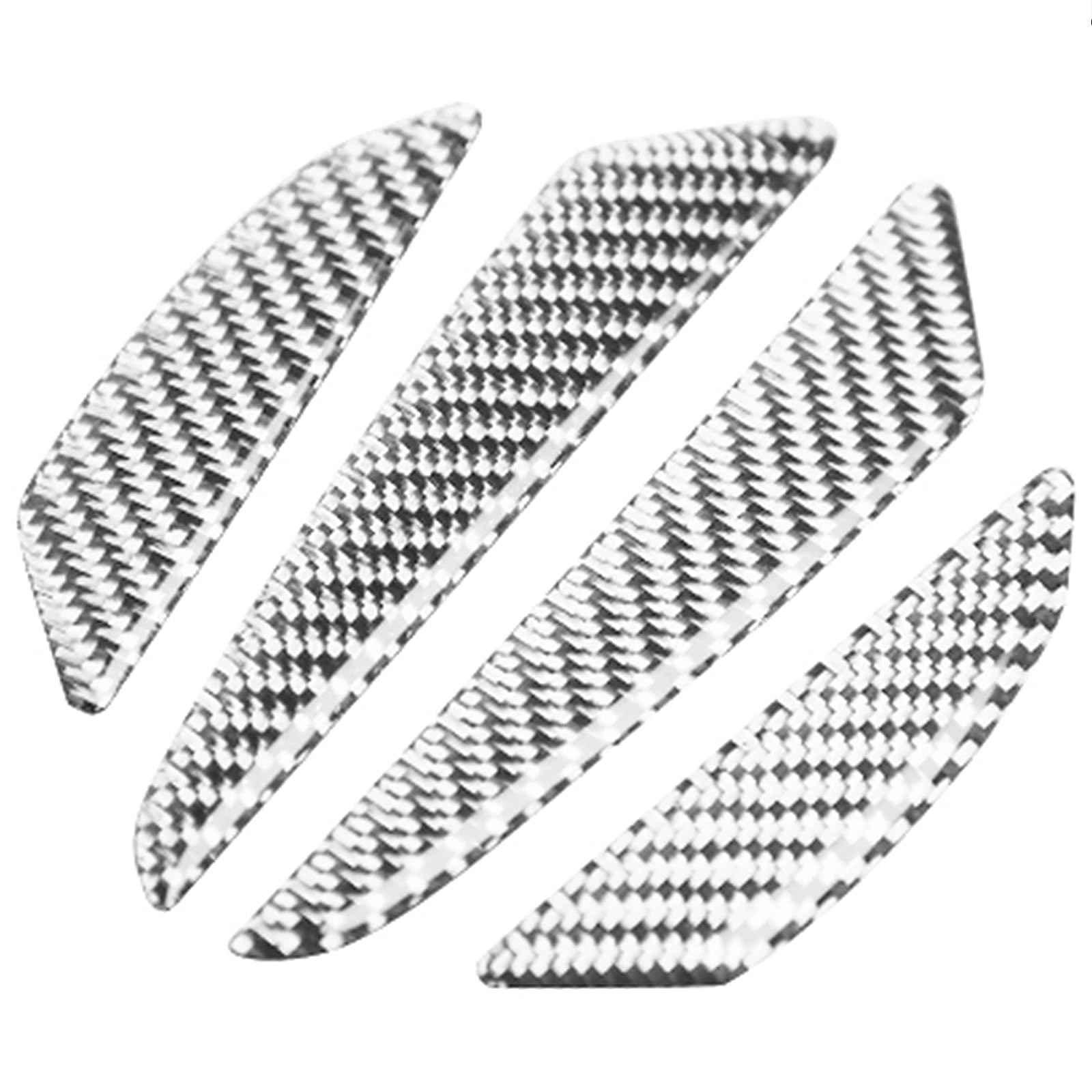 

Ysemco Car Door Corner Guard Corner Guard Carbon Style Anti-Scratch 2 Pack (Door Guard (Silver 1))