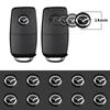 14mm Auto Styling Afstandsbediening Sleutel Embleem Stickers Voor 6 3 CX5 5 2 323 CX7 MX30 CX30 CX3 CX9 MX5 Atenza Axela Demio Goederen